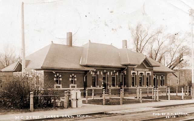 Railroad Depot Three Oaks (newer photo)